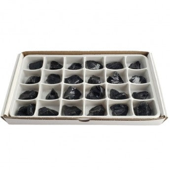 Vente au carton/flat complet de 24 pièces de 3/4 x 3/4 cm environ. Parfait pour lithothérapie, bijouterie, collection ou exposition !