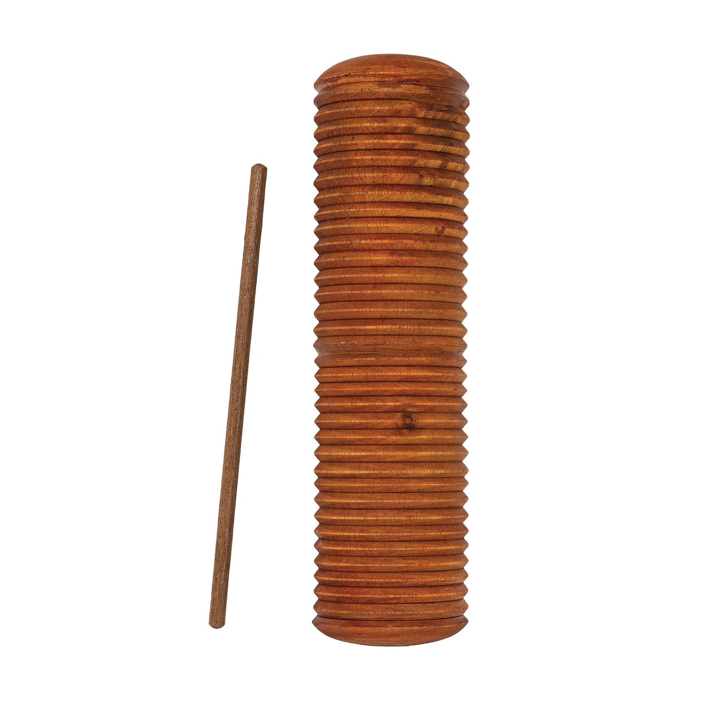 Horiyo/Shaker ou Guiro classique en bois de 29 × 7,50 cm. 0,300 kg. Livré avec bâton !