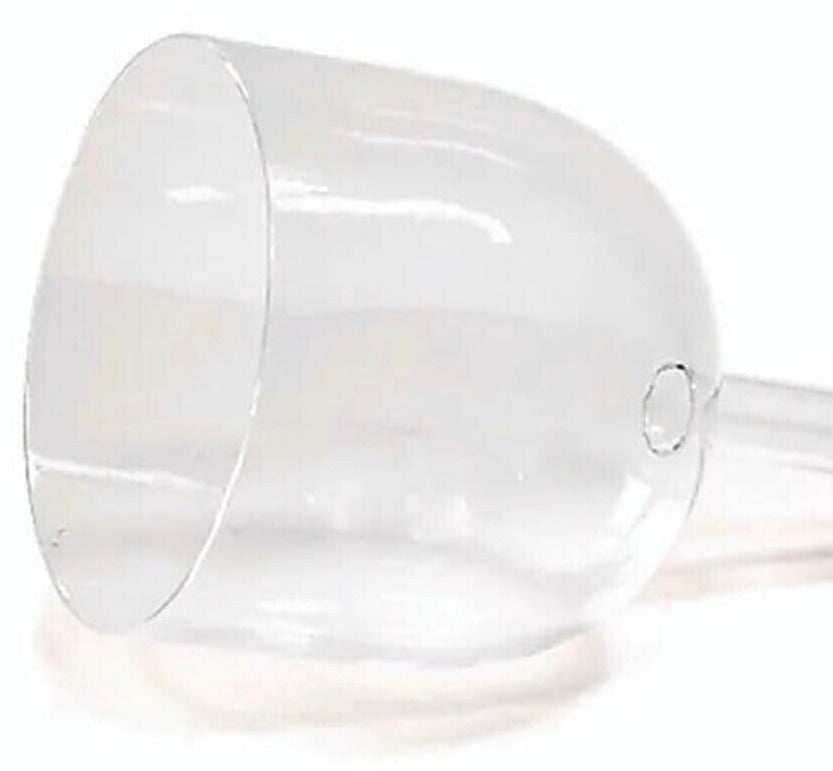 Bol chantant en cristal clair avec manche remplissable. Diamètre de 13 à 16,5 cm - 1490 gr. - Vendu avec maillet et anneau de soutien !