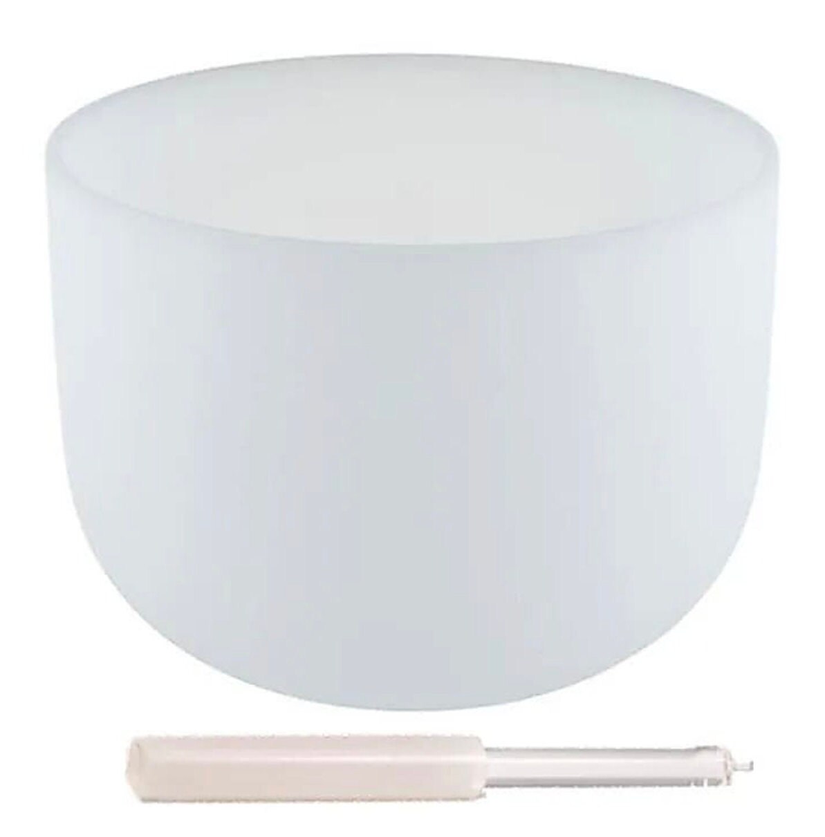 Bol chantant en cristal givré 432 Hz, de 25 à 40 cm. Notes au choix, vendu à l’unité ou en set de 7, avec maillet & anneau !