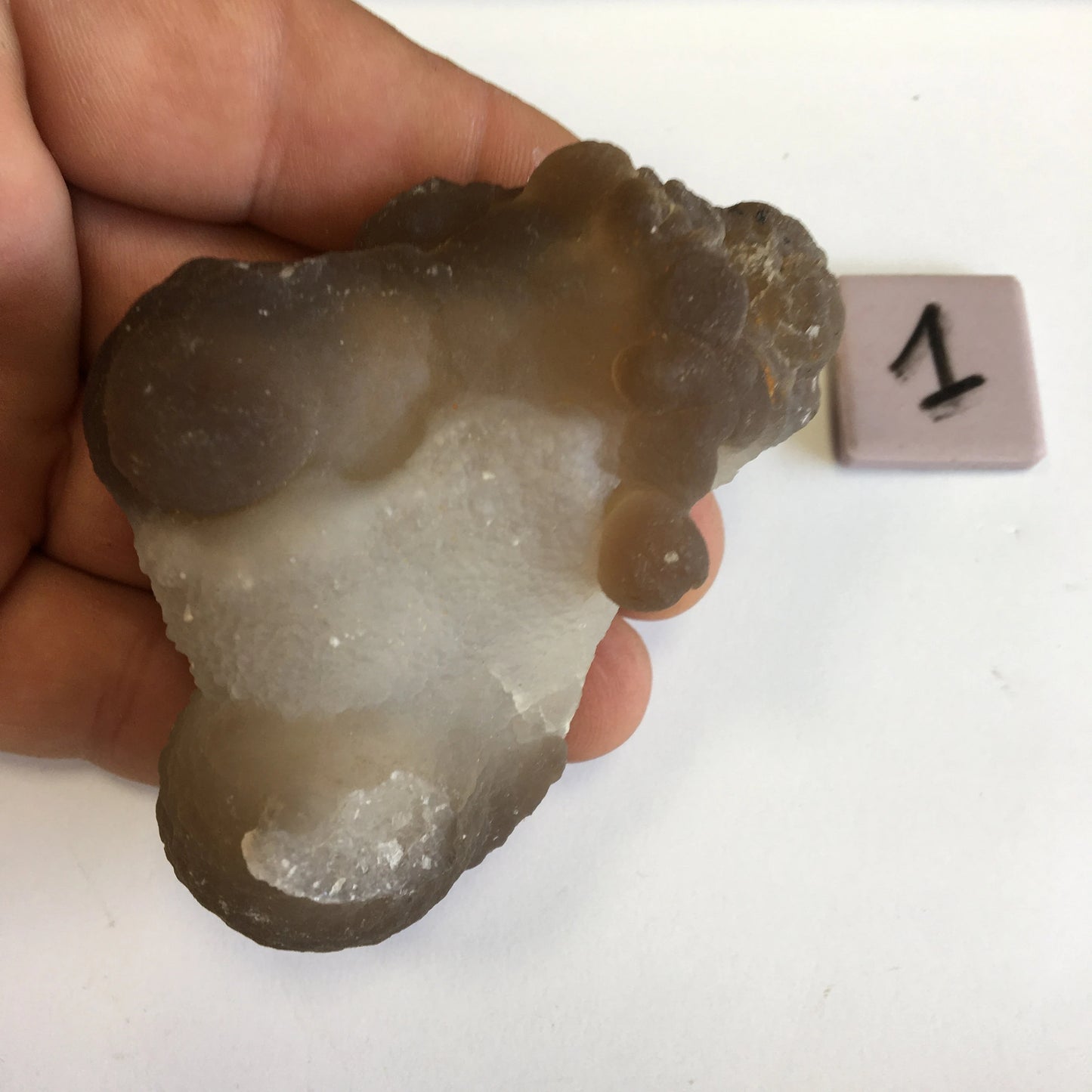 Agate Calcédoine 'Chihuahua', superbes pièces de 70 x 70 x 50 mm en moyenne - 50 grammes environ. Des formes uniques et rare !