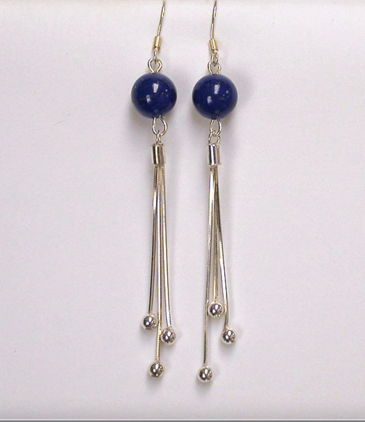 Boucles d'oreilles Argent, en améthyste, citrine, lapis lazuli ou oeil de tigre, perle de 8mm avec fantaisies, qualité AA à AAA !
