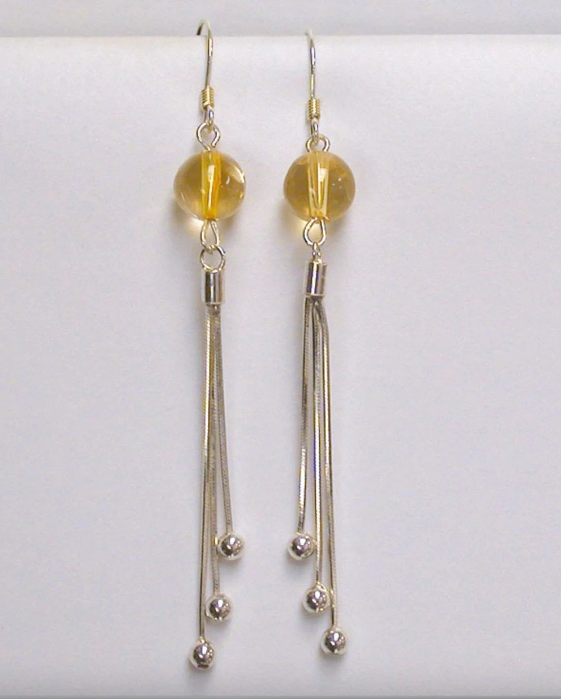 Boucles d'oreilles Argent, en améthyste, citrine, lapis lazuli ou oeil de tigre, perle de 8mm avec fantaisies, qualité AA à AAA !