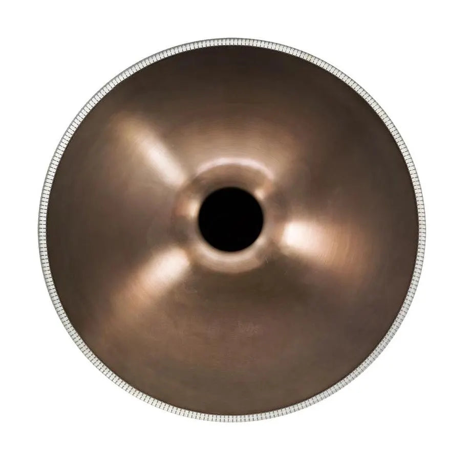 Handpan Moon II, 9 notes, 57 cm, 4,7 kg, sons profonds et longs, léger et transportable, livré avec housse à bretelle !