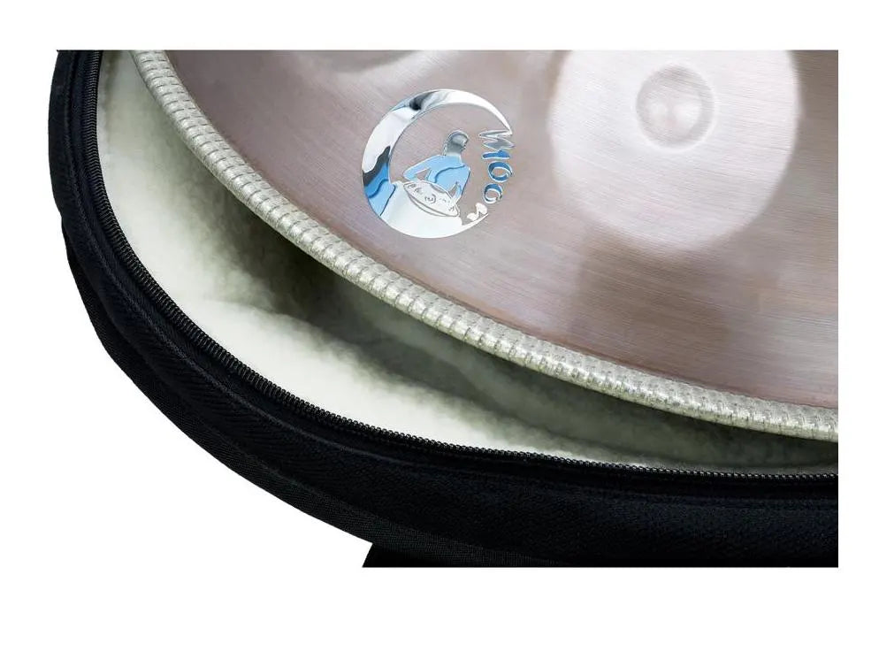 Handpan Moon II, 9 notes, 57 cm, 4,7 kg, sons profonds et longs, léger et transportable, livré avec housse à bretelle !