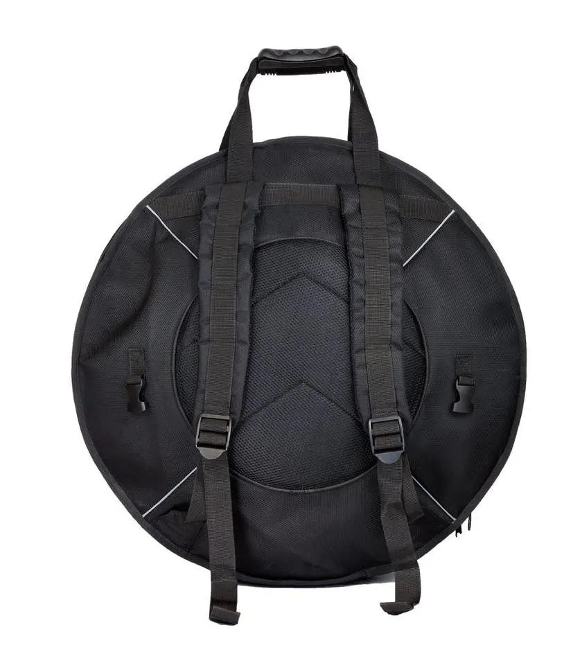 Handpan Moon II, 9 notes, 57 cm, 4,7 kg, sons profonds et longs, léger et transportable, livré avec housse à bretelle !