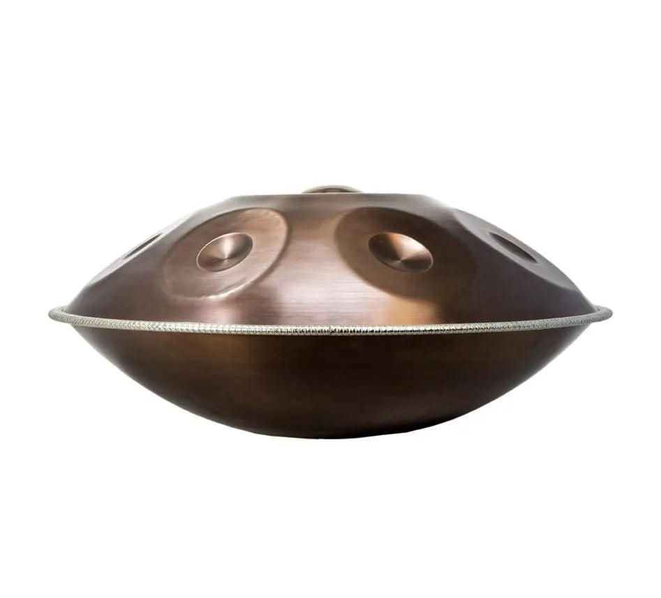 Handpan Moon II, 9 notes, 57 cm, 4,7 kg, sons profonds et longs, léger et transportable, livré avec housse à bretelle !
