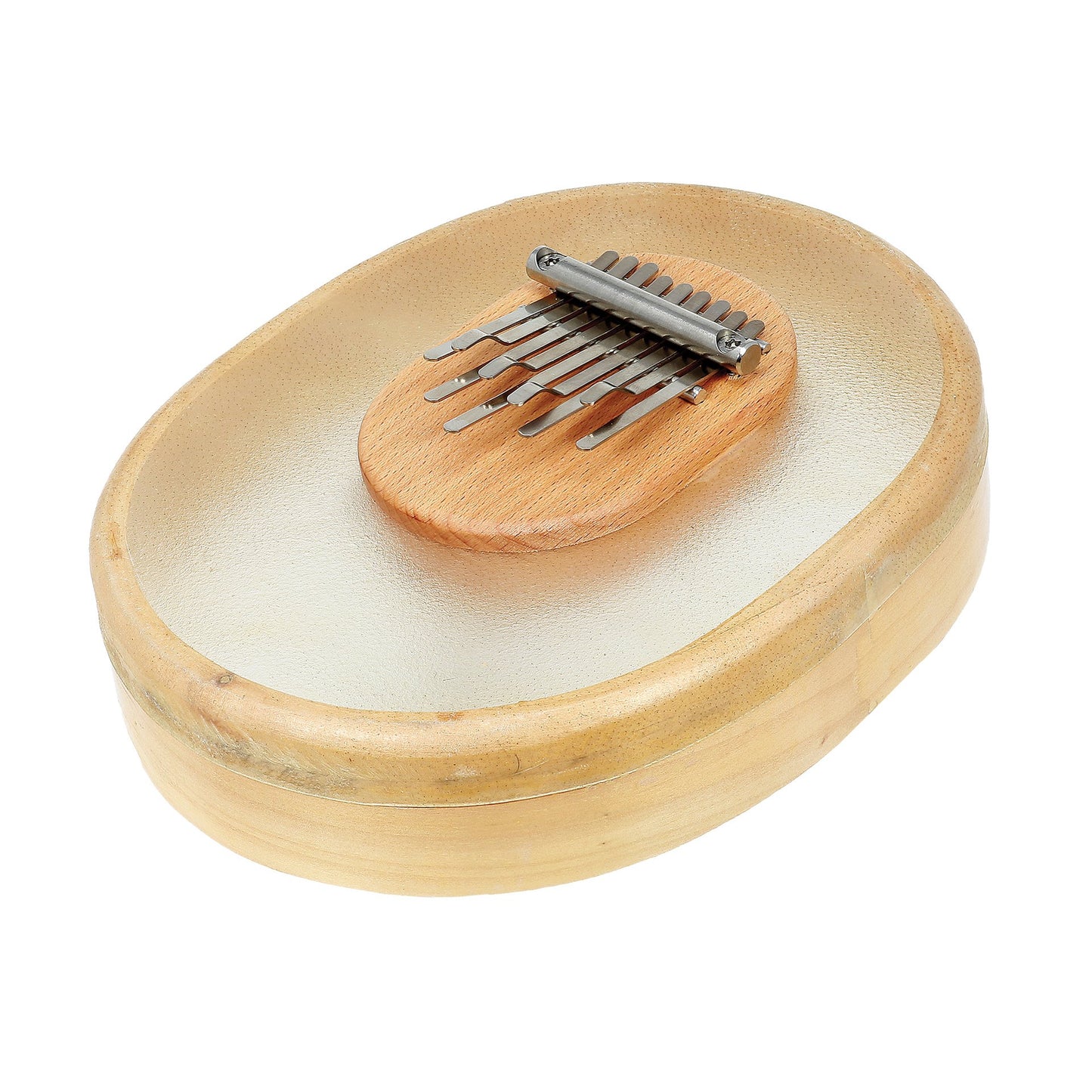Kalimba/ Piano à doigt à 9 notes, 4 accordages au choix/ 2 finitions. Cadre en peau de veau, fait du meilleur acier qui confère un volume sonore professionnel !