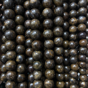 Bronzite, perles rondes de 6 et 8 mm, vendu en : fil de perle 38/39 cm, en bracelet de 17 à 21cm, en collier de 45 ou sautoir de 60cm. Qualité AA à AAA, superbes perles naturelles à l'effet métal !