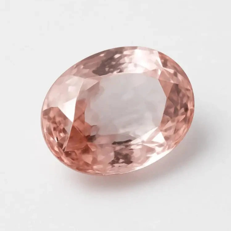 Saphir Padparadscha Naturel de 0.98 carat, de 7.13 x 5.14 x 2.70 mm. Parfait en collection, bijouterie, exposition...