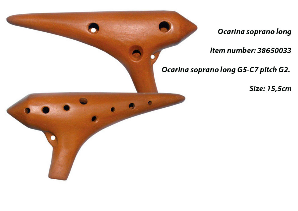 Ocarina 'professionnel' en terre cuite, 6 accordages au choix, très belle qualité !