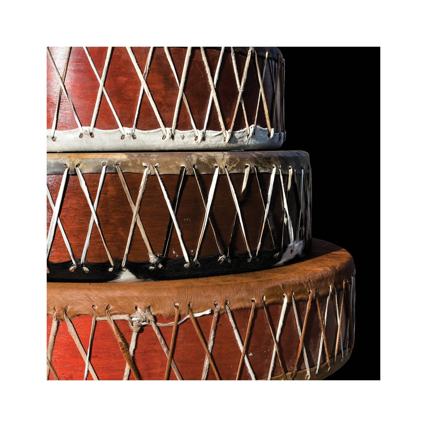 Mother drum, choice of Ø 100, 120, 140 cm. Sold with 2 suitable mallets, cover + table optional!