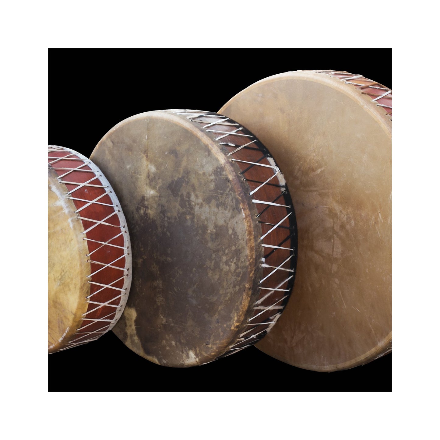 Mother drum, choice of Ø 100, 120, 140 cm. Sold with 2 suitable mallets, cover + table optional!