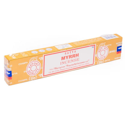 Encens 'Satya Agarbatti' – Série Classique. 23 parfums au choix ! Vendu à l’unité ou en pack de 12. Marque reconnue, qualité garantie pour vos ambiances !