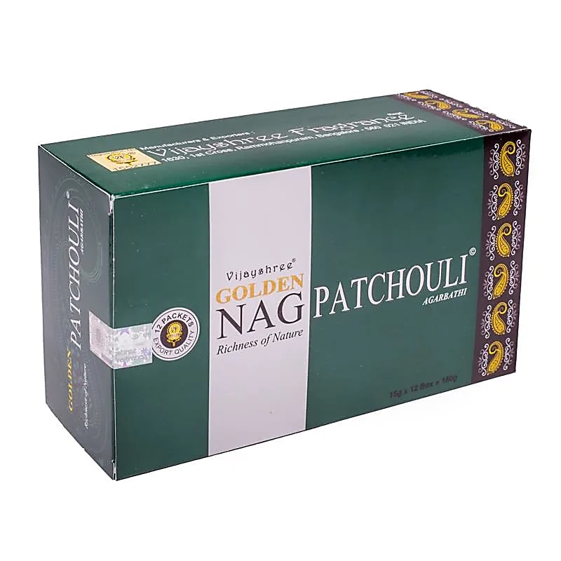 Encens 'Satya Agarbatti' – Série Golden. 8 parfums au choix ! L’art authentique de l’encens indien. Vendu en paquet ou par boîte de 12 paquets.