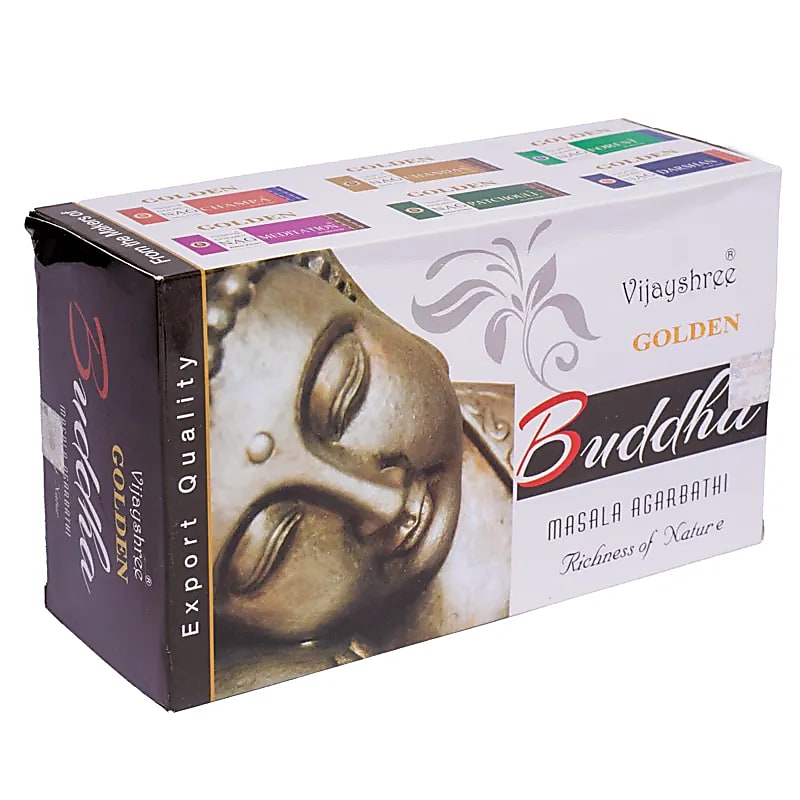 Encens 'Satya Agarbatti' – Série Golden. 8 parfums au choix ! L’art authentique de l’encens indien. Vendu en paquet ou par boîte de 12 paquets.