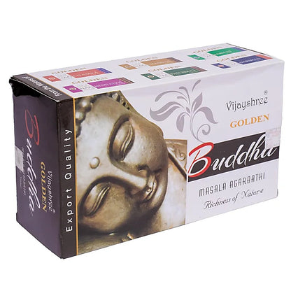 Encens 'Satya Agarbatti' – Série Golden. 8 parfums au choix ! L’art authentique de l’encens indien. Vendu en paquet ou par boîte de 12 paquets.