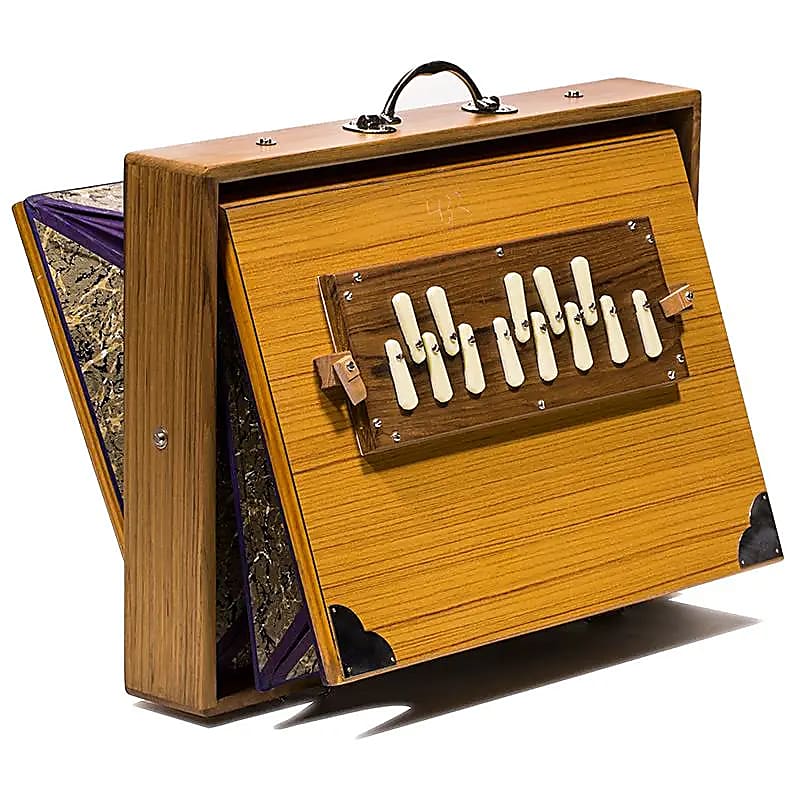 Shruti Box 'Saraswati Deluxe' 432 Hz – 1 octave de Do3 à Do4. 41×32×8,5 cm - 4,61 kg, housse incluse !