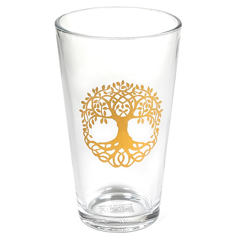 Verres XL - 2 Modèles au choix : Motif de la Fleur de Vie ou Arbre de Vie - 0,480 L – 400 gr. - Vendu par 2 ou par 4 !