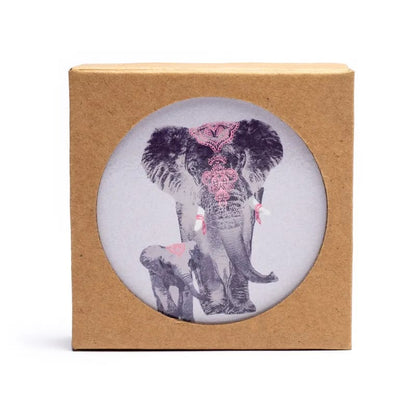Sélection de dessous de verres, ensemble de 6 pièces avec de superbes motifs : Bouddha, éléphant, fleur de vie, mandala... 9 modèles aux choix, parfait !