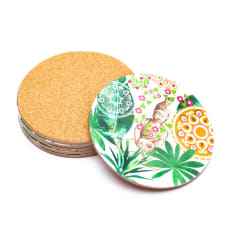 Sélection de dessous de verres, ensemble de 6 pièces avec de superbes motifs : Bouddha, éléphant, fleur de vie, mandala... 9 modèles aux choix, parfait !