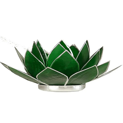 Bougeoirs “Lotus” en coquillage Capiz – 13,5x5,5 ou 15x10,5 cm – Couleurs sublimes et reflets incroyables !