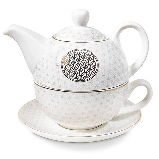 Théière, très beau service décoré, tasse à thé et théière deux en un avec soucoupe. En porcelaine Kolin, emballé dans une boîte colorée. Contenu théière: 400 ml / tasse à thé: 320 ml