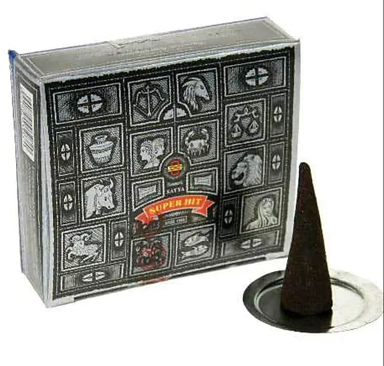 Cônes d’encens 'Super Hit' - 'Nag Champa' - 'Goloka' - Encens premium pour une ambiance zen ! Par une ou douze boîtes !