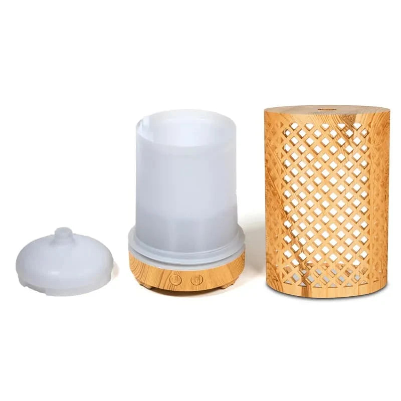 Diffuseur d’huiles essentielles ultrasonique – LED 7 couleurs et diffusion continue ou intermittente