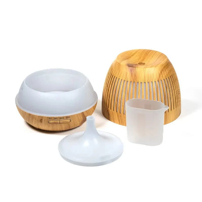 Diffuseur d’huiles essentielles ultrasonique 'Gaia', LED 7 couleurs verrouillable et diffusion continue ou intermittente