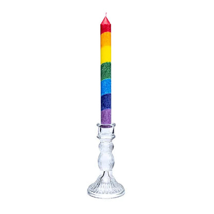 Bougeoir en verre pour bougie de table, de 8 ou 10 cm. Parfait pour maintenir en toute sécurité vos bougies préférés !