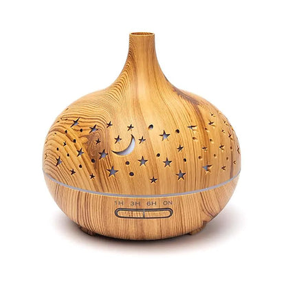 Diffuseur d’huiles essentielles ultrasonique 400 ml – LED 7 couleurs, minuterie réglable et fonctionnement silencieux