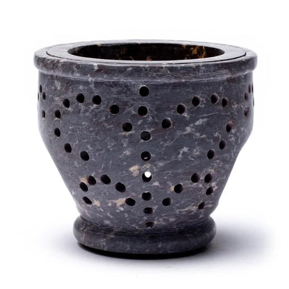 Encensoir / Lampe 10x9cm – 500g. Brûleur avec tamis pour mélanger et brûler vos encens et résines préférés. Élégant et pratique !