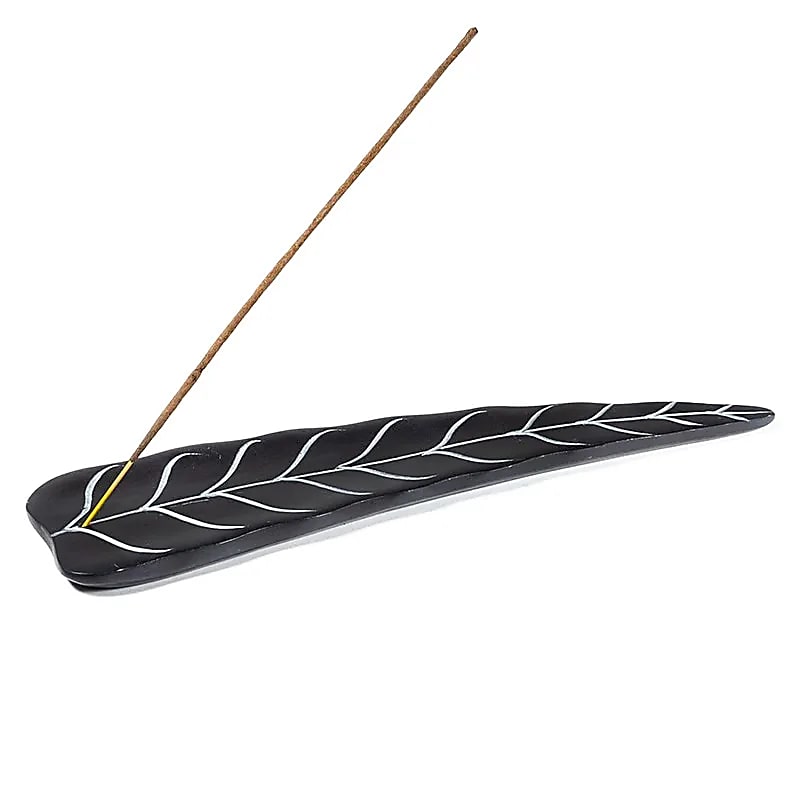 Sélection de portes-encens. 2 Modèles au choix, en pierre dîtes 'stéatite', de 25/ 26 cm !