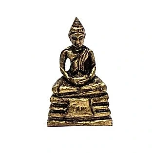 Mini statue de Bouddha en méditation - Fait en laiton - 3 cm/ 10 g