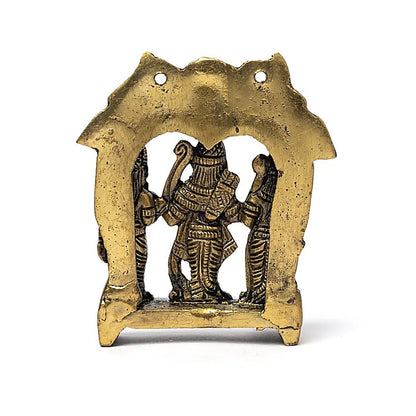 Ram Darbar, statuette Hindoue - A suspendre ou à poser - 9 x 8 centimètres - 250 grammes. Fait en métal (laiton)