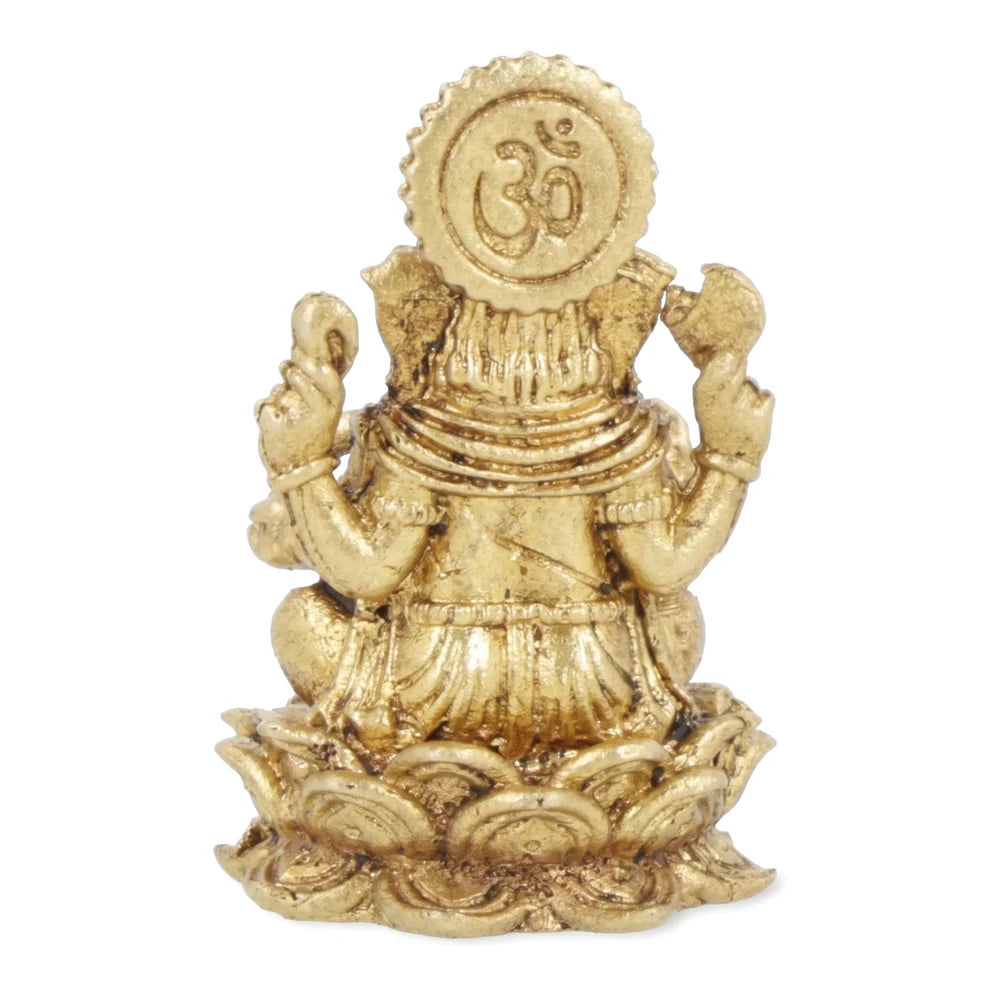 Mini statuette de Ganesh - Fait en laiton - 3 x 1,5 cm/ 15 g