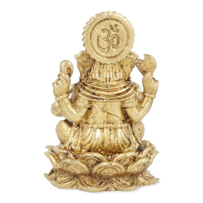 Mini statuette de Ganesh - Fait en laiton - 3 x 1,5 cm/ 15 g