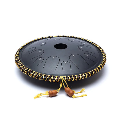 Handpan/ / Tongue drum à 14 languettes/ 14 notes, 36 cm, fait en acier. 2 couleurs au choix : violet ou noir !