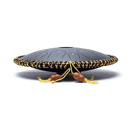 Handpan/ / Tongue drum à 14 languettes/ 14 notes, 36 cm, fait en acier. 2 couleurs au choix : violet ou noir !