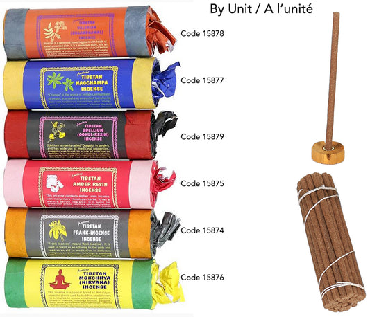 Encens 100% naturels du Népal🇳🇵 – 12 parfums au choix ou set de 6 boîtes. 30 bâtons (10,5 cm) + support. Durée : 45 min. Fait main, qualité supérieure !