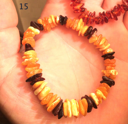 Collection de bracelets 'Baroque', perles de formes naturelles. Longueur au choix de 17 à 21 cm, avec fil de haute résistance !