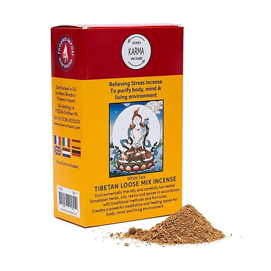 Encens original de chez 'Gangchen' en poudre - 12 parfums au choix - boîte de 130/ 140 gr. - Préparé par des moines de l'Himalaya .  Ingrédients 100% naturels !