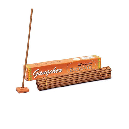 Encens Gangchen – 2 parfums : 'Manjushri' ou '25 plantes'. 30–36 bâtons + porte-encens. 100% naturel, monastique haut de gamme Népal !