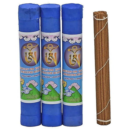 Encens 'OM Tibétain' – 4 parfums au choix. Bâtons de 20 cm (30 env./35 g). Fabriqué selon les principes tantriques Kavavira des plantes médicinales !
