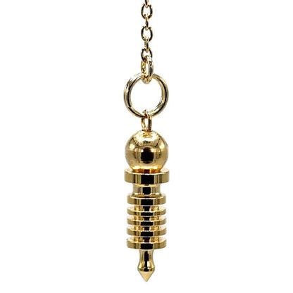 Professional pendulums of your choice, 'Gold Plated'. For natural therapies – Dowsing, homeopathy, aromatherapy and energy