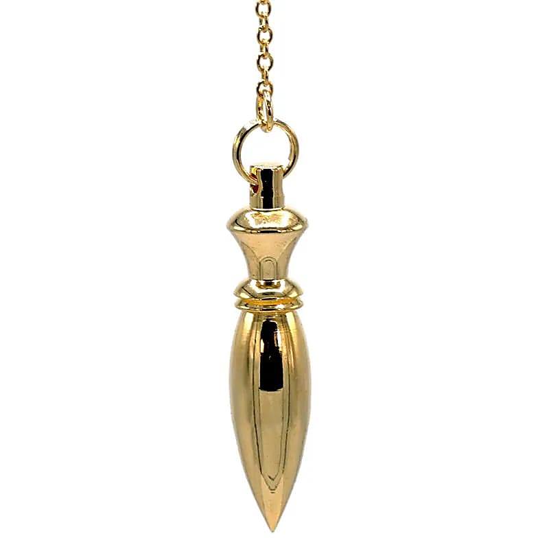 Professional pendulums of your choice, 'Gold Plated'. For natural therapies – Dowsing, homeopathy, aromatherapy and energy