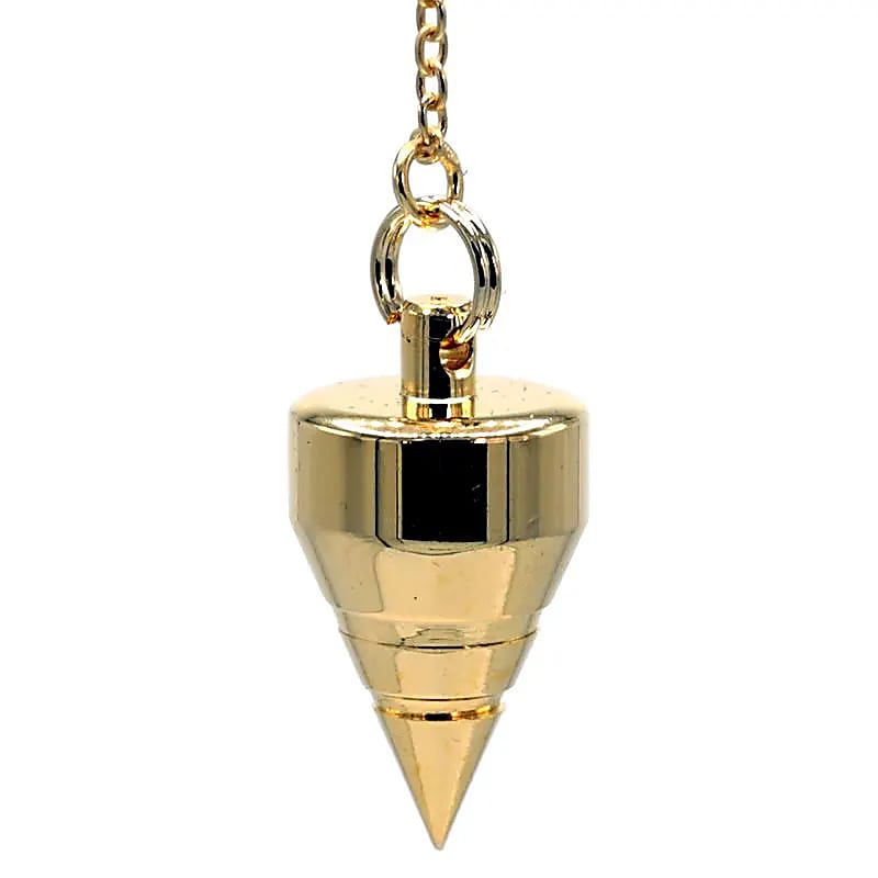 Professional pendulums of your choice, 'Gold Plated'. For natural therapies – Dowsing, homeopathy, aromatherapy and energy