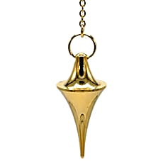 Professional pendulums of your choice, 'Gold Plated'. For natural therapies – Dowsing, homeopathy, aromatherapy and energy