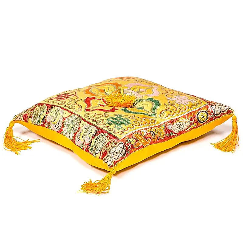 Coussins pour bols chantants de 20x20 cm - 254 gr. Fait au Népal, très bonne qualité, parfait pour mettre à l'honneur vos bols chantants ou objets sacrés !
